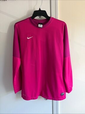 Nike Hot Pink Long Sleeve Athletic Top